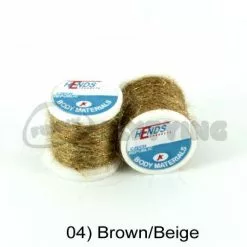Hends Ice Dub Thread - Funky Fly Tying -Eyes & Dumbbells Sales Store Hends Ice Dub Thread Brown Beige