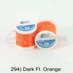 Hends Ice Dub Thread - Funky Fly Tying -Eyes & Dumbbells Sales Store Hends Ice Dub Thread Dark Fl Orange 1