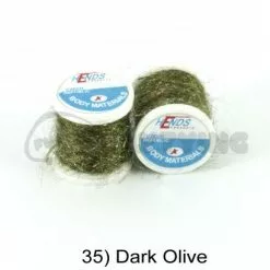 Hends Ice Dub Thread - Funky Fly Tying -Eyes & Dumbbells Sales Store Hends Ice Dub Thread Dark Olive