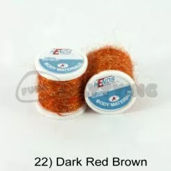 Hends Ice Dub Thread - Funky Fly Tying -Eyes & Dumbbells Sales Store Hends Ice Dub Thread Dark Red Brown