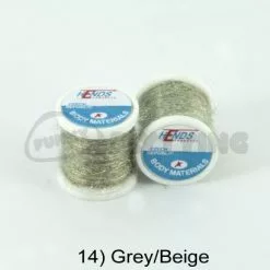 Hends Ice Dub Thread - Funky Fly Tying -Eyes & Dumbbells Sales Store Hends Ice Dub Thread Grey Beige 1
