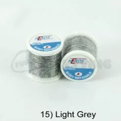 Hends Ice Dub Thread - Funky Fly Tying -Eyes & Dumbbells Sales Store Hends Ice Dub Thread Light Grey