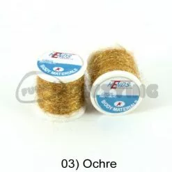 Hends Ice Dub Thread - Funky Fly Tying -Eyes & Dumbbells Sales Store Hends Ice Dub Thread Ochre 1