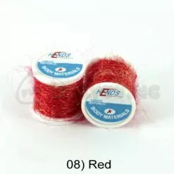 Hends Ice Dub Thread - Funky Fly Tying -Eyes & Dumbbells Sales Store Hends Ice Dub Thread Red 1