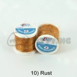 Hends Ice Dub Thread - Funky Fly Tying -Eyes & Dumbbells Sales Store Hends Ice Dub Thread Rust