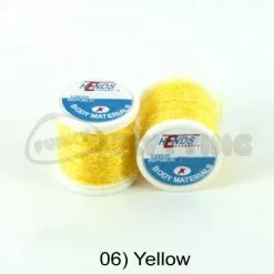 Hends Ice Dub Thread - Funky Fly Tying -Eyes & Dumbbells Sales Store Hends Ice Dub Thread Yellow 1