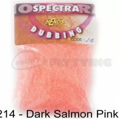 Hends Spectra Dubbing Packets - Funky Fly Tying -Eyes & Dumbbells Sales Store Hends Spectra Dubbing Packets Dark Salmon Pink 1