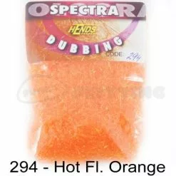 Hends Spectra Dubbing Packets - Funky Fly Tying -Eyes & Dumbbells Sales Store Hends Spectra Dubbing Packets Hot Orange Fluo
