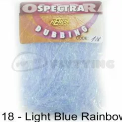 Hends Spectra Dubbing Packets - Funky Fly Tying -Eyes & Dumbbells Sales Store Hends Spectra Dubbing Packets Light Blue Rainbow 1