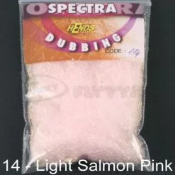 Hends Spectra Dubbing Packets - Funky Fly Tying -Eyes & Dumbbells Sales Store Hends Spectra Dubbing Packets Light Salmon Pink 1