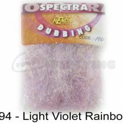 Hends Spectra Dubbing Packets - Funky Fly Tying -Eyes & Dumbbells Sales Store Hends Spectra Dubbing Packets Light Violet Rainbow