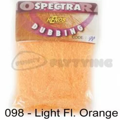 Hends Spectra Dubbing Packets - Funky Fly Tying -Eyes & Dumbbells Sales Store Hends Spectra Dubbing Packets Orange Fluo 1