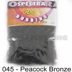 Hends Spectra Dubbing Packets - Funky Fly Tying -Eyes & Dumbbells Sales Store Hends Spectra Dubbing Packets Peacock Bronze