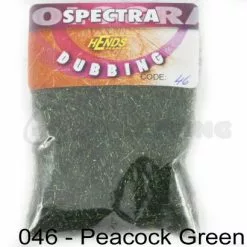 Hends Spectra Dubbing Packets - Funky Fly Tying -Eyes & Dumbbells Sales Store Hends Spectra Dubbing Packets Peacock Green
