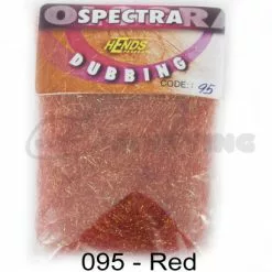 Hends Spectra Dubbing Packets - Funky Fly Tying -Eyes & Dumbbells Sales Store Hends Spectra Dubbing Packets Red