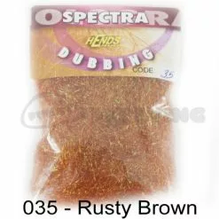 Hends Spectra Dubbing Packets - Funky Fly Tying -Eyes & Dumbbells Sales Store Hends Spectra Dubbing Packets Rusty Brown 1