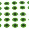 Funky Holographic Green Tape Eyes Pack 30 - Funky Fly Tying