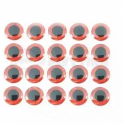 Funky Holographic Red 3D Eyes - Funky Fly Tying