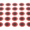 Funky Holographic Red Tape Eyes Pack 50 - Funky Fly Tying -Eyes & Dumbbells Sales Store Holographic Red Tape Eyes Pack 50