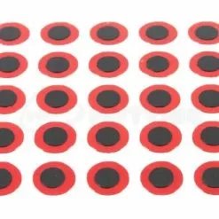 Funky Holographic Red Tape Eyes Pack 50 - Funky Fly Tying