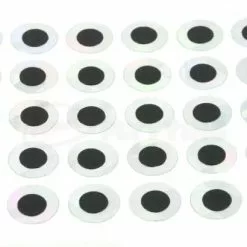 Funky Holographic Silver Tape Eyes Pack 50 - Funky Fly Tying