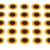Funky Hot Orange Tape Eyes Pack 50 - Funky Fly Tying -Eyes & Dumbbells Sales Store Hot Orange Tape eyes Pack 50