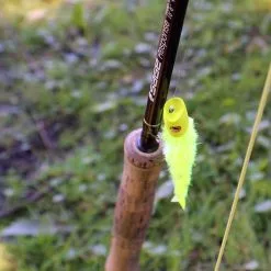 Fish Skull Flymen Surface Suducer Howitzer Baitfish Poper Head - Funky Fly Tying 47 Fish Skull Flymen Surface Suducer Howitzer Baitfish Poper Head - Funky Fly Tying -Eyes & Dumbbells Sales Store Howitzer yellow chartreuse on fly rod 1