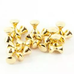 Funky Metallic Dazzle Dumbells - Funky Fly Tying -Eyes & Dumbbells Sales Store Metallic Dazzle Dumbells Gold 1