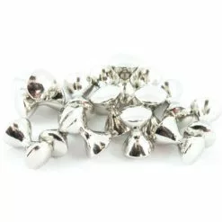 Funky Metallic Dazzle Dumbells - Funky Fly Tying -Eyes & Dumbbells Sales Store Metallic Dazzle Dumbells Silver 1