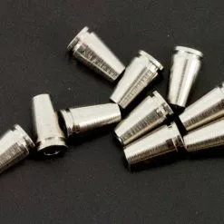 Tubeworx Mini Brass Bottle Tubes - Funky Fly Tying 10 Tubeworx Mini Brass Bottle Tubes - Funky Fly Tying -Eyes & Dumbbells Sales Store Mini Brass Bottle Tubes Silver 2