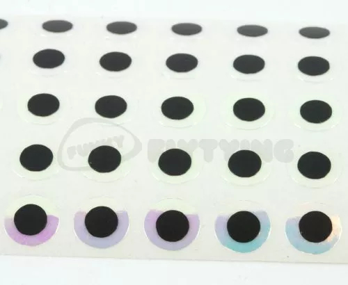 Funky Mirage Tape Eyes Pack 50 - Funky Fly Tying 3 Funky Mirage Tape Eyes Pack 50 - Funky Fly Tying