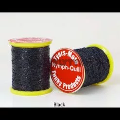 Nymph-Quill - Funky Fly Tying -Eyes & Dumbbells Sales Store Nymph Quill Black 1