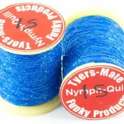 Nymph-Quill - Funky Fly Tying -Eyes & Dumbbells Sales Store Nymph Quill Electric Blue