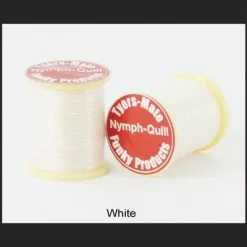 Nymph-Quill - Funky Fly Tying -Eyes & Dumbbells Sales Store Nymph Quill White 1