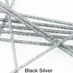 Tubeworx Outer Plastic Tubes 3mm Glitter Colour - Funky Fly Tying -Eyes & Dumbbells Sales Store Outer Plastic Tubes 3mm Glitter Colours Black Silver 1