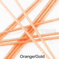 Tubeworx Outer Plastic Tubes 3mm Glitter Colour - Funky Fly Tying -Eyes & Dumbbells Sales Store Outer Plastic Tubes 3mm Glitter Colours Orange Gold 1
