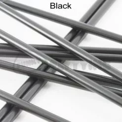 Tubeworx Outer Plastic Tubes 3mm - Funky Fly Tying -Eyes & Dumbbells Sales Store Outer Plastic Tubes 3mm Solid Colours Black