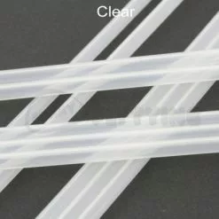 Tubeworx Outer Plastic Tubes 3mm - Funky Fly Tying -Eyes & Dumbbells Sales Store Outer Plastic Tubes 3mm Solid Colours Clear 1