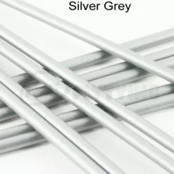 Tubeworx Outer Plastic Tubes 3mm - Funky Fly Tying -Eyes & Dumbbells Sales Store Outer Plastic Tubes 3mm Solid Colours Silver Grey 1