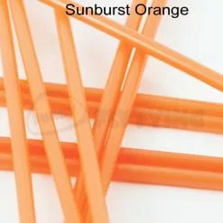 Tubeworx Outer Plastic Tubes 3mm - Funky Fly Tying -Eyes & Dumbbells Sales Store Outer Plastic Tubes 3mm Solid Colours Sunburst Orange 1