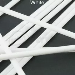 Tubeworx Outer Plastic Tubes 3mm - Funky Fly Tying -Eyes & Dumbbells Sales Store Outer Plastic Tubes 3mm Solid Colours White