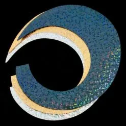 Pacchiarini's Jumbo Wiggle Tails - Funky Fly Tying -Eyes & Dumbbells Sales Store Pacchiarinis Jumbo Wiggle Tails Wide Black Gold Silver 1