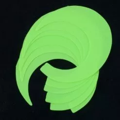 Pacchiarini's Wiggle Tails - Funky Fly Tying -Eyes & Dumbbells Sales Store Pacchiarinis Wiggle Tails Fl Yellow 1