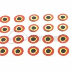 Funky Realistic Sunburst Tape Eyes - Funky Fly Tying