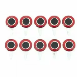 Funky Red/Silver/Black Tab Eyes 3D - Funky Fly Tying