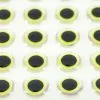Funky Shimmer Eyes Chartreuse - Funky Fly Tying -Eyes & Dumbbells Sales Store Shimmer Eyes Chartreuse