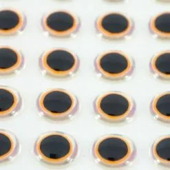 Funky Shimmer Eyes Hot Orange - Funky Fly Tying