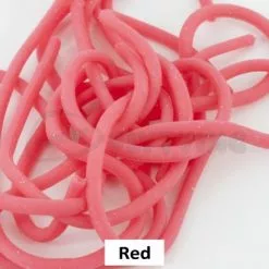 Funky Squirmy Worms - Funky Fly Tying 37 Funky Squirmy Worms - Funky Fly Tying -Eyes & Dumbbells Sales Store Squirmy Worms Red 1