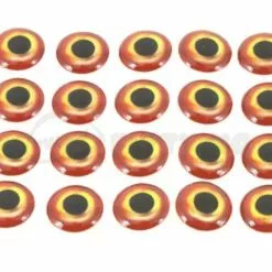 Funky Sunburst Ultra Realistic 3D Eyes - Funky Fly Tying -Eyes & Dumbbells Sales Store Sunburst Ultra Realistic 3D Eyes 1