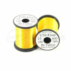 Uni Products UNI Floss - Funky Fly Tying -Eyes & Dumbbells Sales Store UNI Floss Rayon 15yrds Bright yellow 1